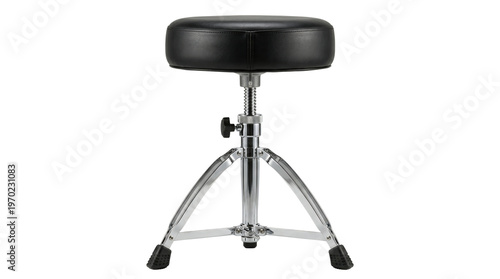Obraz na plátně Professional adjustable round drum throne with black seat