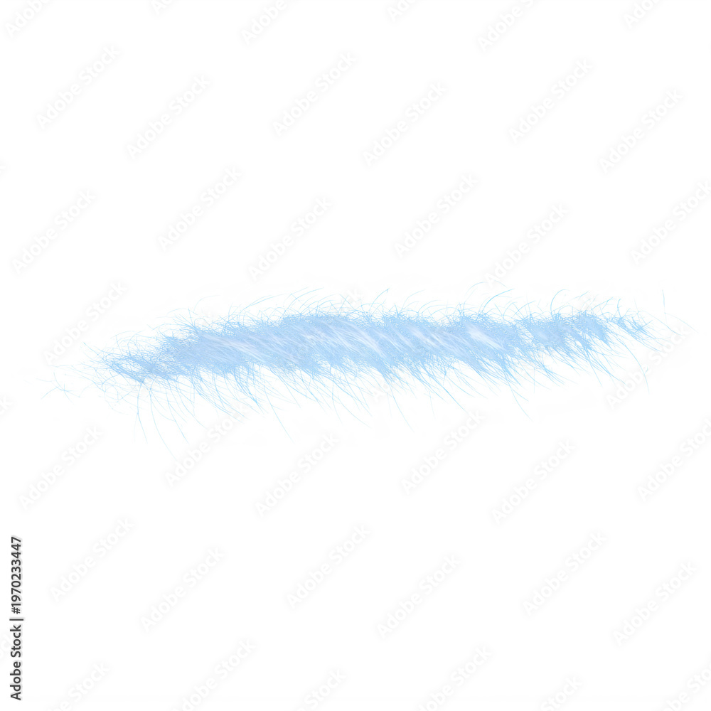 Fototapeta premium Blue wavy watercolor brush stroke with subtle texture