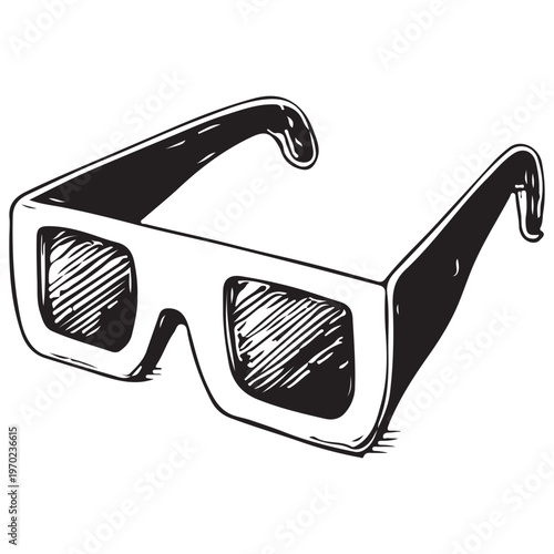 3D Cinema Glasses for Movie Viewing, Theater Experience and Entertainment Technology