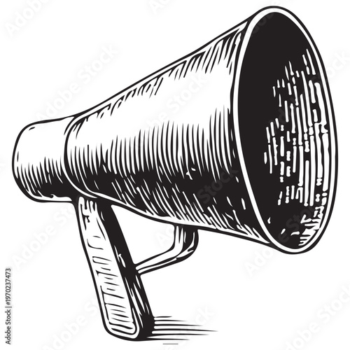 Megaphone Loudspeaker for Film Production, Movie Direction and On-Set Communication