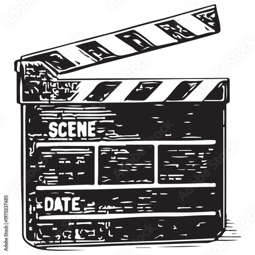 Movie Clapperboard Slate for Filmmaking, Scene Production and Video Shooting