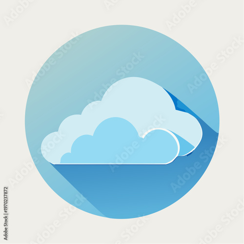 Wolke Icon Minimalistisch