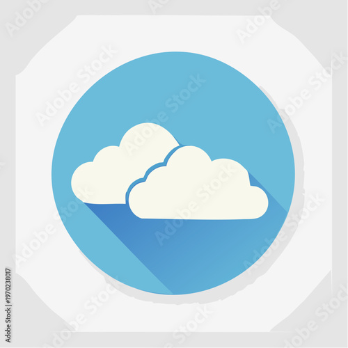 Wolke Icon Minimalistisch