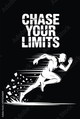 Chase Your Limits Runner with Shattering Effect.