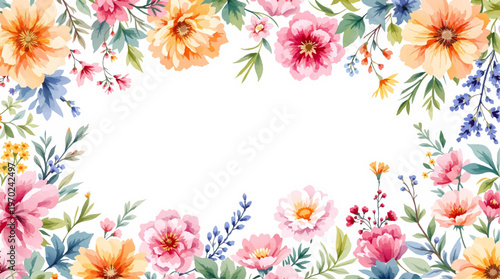 A charming floral composition with pastel hues creating a peaceful and inviting visual space