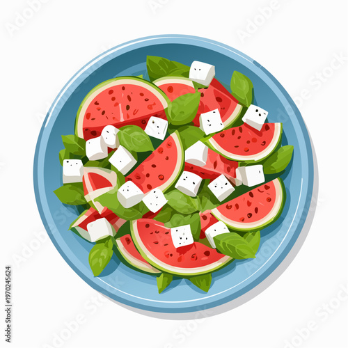 Wassermelonen Feta Salat
