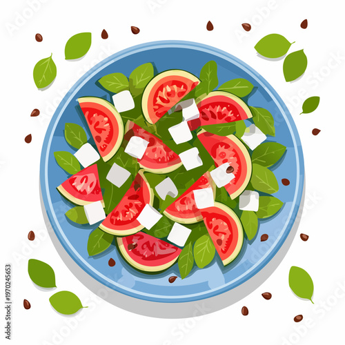 Wassermelonen Feta Salat