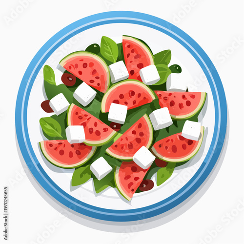 Wassermelonen Feta Salat