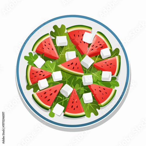 Wassermelonen Feta Salat