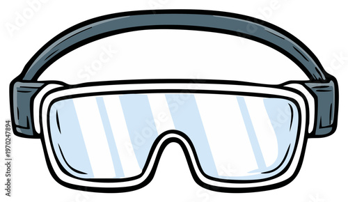 Cartoon Safety Goggles with Clear Lenses and Adjustable Strap for Eye Protection