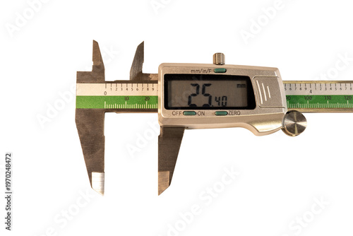 Canvas Print Digital caliper inch measurement precision tool engineering machining accuracy
