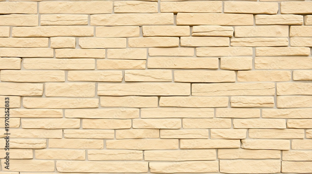 Obraz premium Beige stone wall texture with natural rock pattern seamless background for design projects