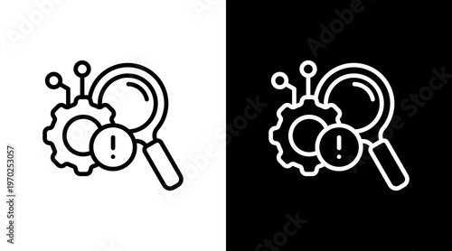 Root Cause White Icon Set Design