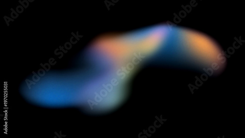 Abstract Blurred Gradient Light Glow on Dark Background