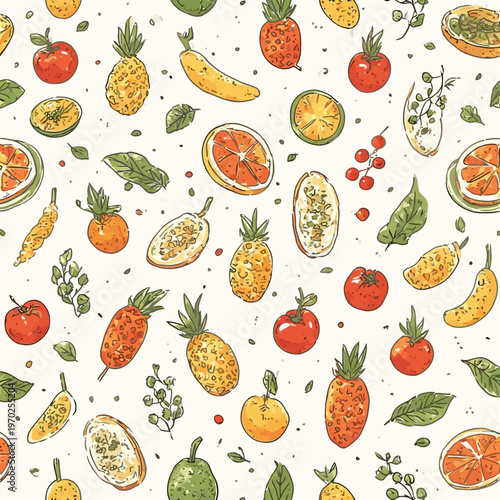 Food Pattern Design Very Cool