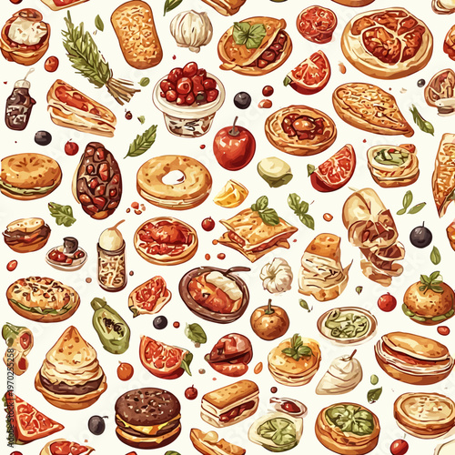 Food Pattern Design Very Cool