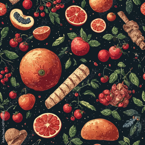 Food Pattern Design Very Cool