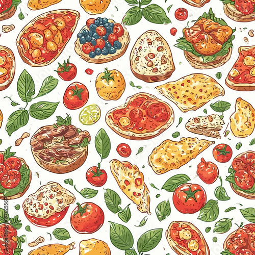Food Pattern Design Very Cool