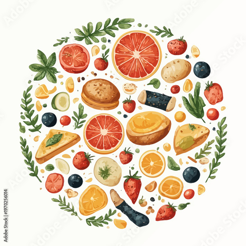 Food Pattern Design Very Cool