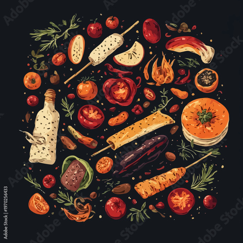 Food Pattern Design Very Cool