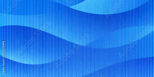 A futuristic blue abstract background featuring a bright digital wave design with elegant curves and motion lines for a professional business technology wallpaper