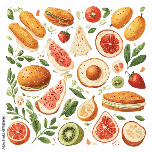 Food Pattern Design Very Cool