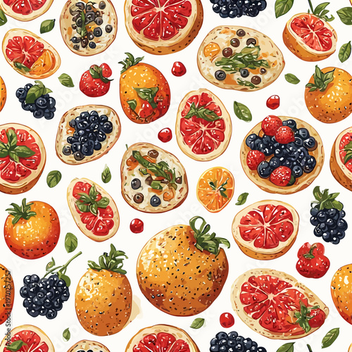 Food Pattern Design Very Cool