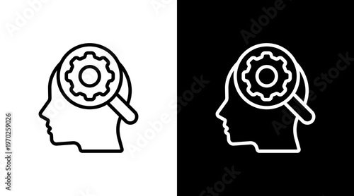 Skill Analysis Report White Icon Set Design