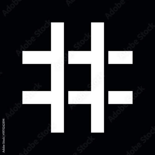 The telephone hash sign. The number sign or the end of input sign on a telephone.  The symbol for quick access, switching, or hashtag. A command to confirm a selection, switching an office tel. Vector