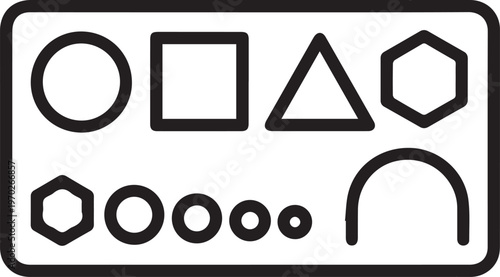 Premium drafting stencil with precision-cut geometric cutouts for architectural blueprint design, engineering schematics, industrial layout planning, CAD drafting templates, DIY home