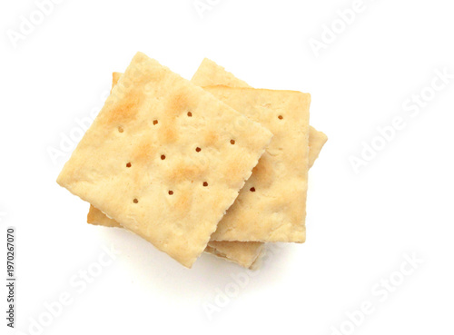 Cracker isolated on white background