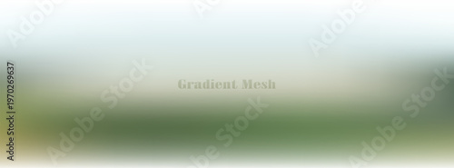 A soft, blurred vector background featuring a tranquil blend of pastel sky blue and olive green earth tones, creating a hazy pastoral landscape effect.