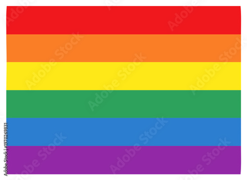Pride Flag Rainbow Colors Equality Symbol Celebration Diversity Inclusion