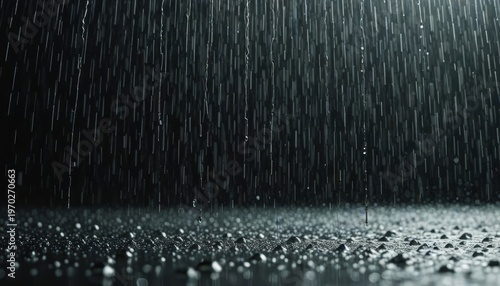 Heavy rain falling against a plain solid color background. 