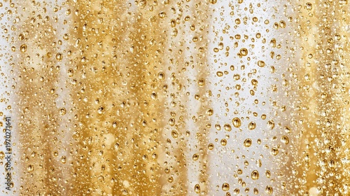 Golden Bubbles in Close-Up