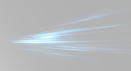 Motion blur speed lines blue overlay track png