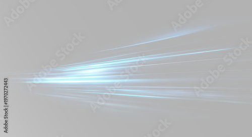 Tableau sur toile Motion blur speed lines blue overlay track png