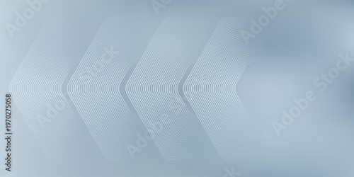 Abstract hexagon lines on gray background. Geometric stripe line art design modern
