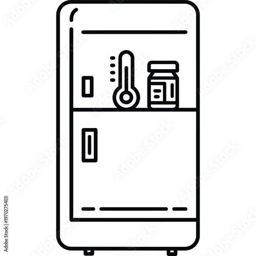 Medical Refrigerator with Precise Temperature Control for Storing Sensitive Medications and Vaccines