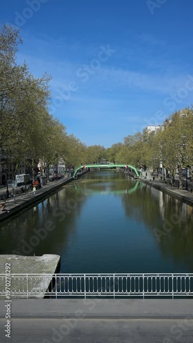 The Canal Saint-Martin in Paris