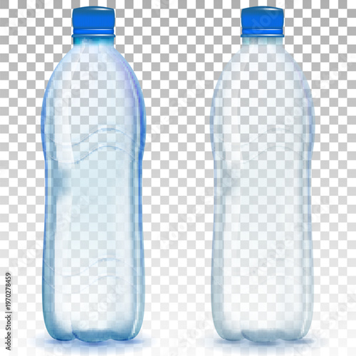 bottle of water isolated on white