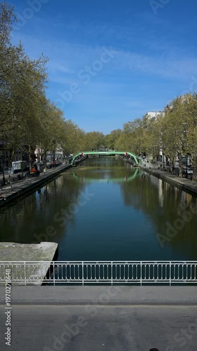 The Canal Saint-Martin in Paris