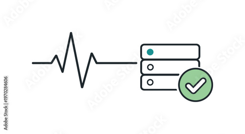 Heartbeat signal and system liveness monitoring in distributed infrastructure to ensure continuous operation, a simple pulse line connected to a small