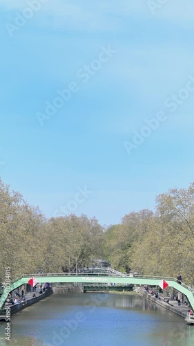 The Canal Saint-Martin in Paris
