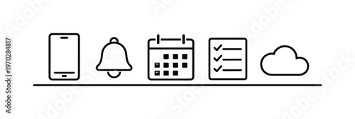 Mobile app usage and digital lifestyle management for organizing daily activities and improving convenience through technology, smartphone