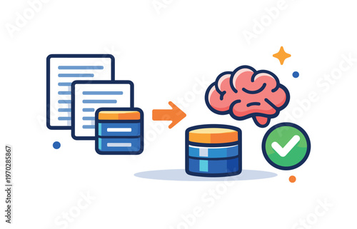 Context window limits and information compression in AI systems managing large inputs within constrained memory, stacked text blocks being compressed