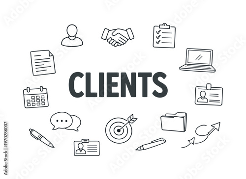 Clear client onboarding and service setup workflow concept focused on guiding new customers, collecting information and establishing structured