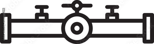 Premium industrial piping system diagram featuring a bypass valve schematic for mechanical engineering schematics, plant layout design, HVAC system diagrams, process control automation