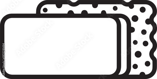 Premium Vector Drafting Eraser with Sponge Back Icon for Engineering Design, CAD Software, Architectural Planning, Technical Illustration, Product Manuals, Blueprint Editing, Construction