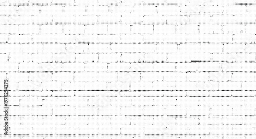 Transparent brick wall texture with horizontal lines and scattered dots, grey background, distressed distressed industrial pattern.